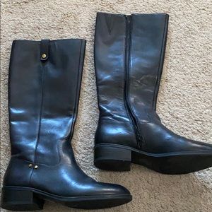 Ralph Lauren black 100% leather boots size 8